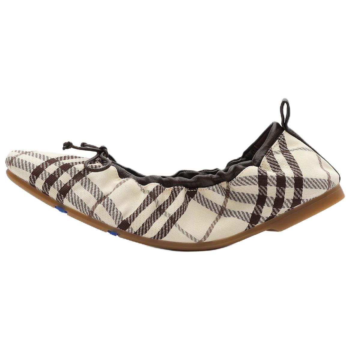 Burberry Fawn Casual Shoes Women's Light Beige