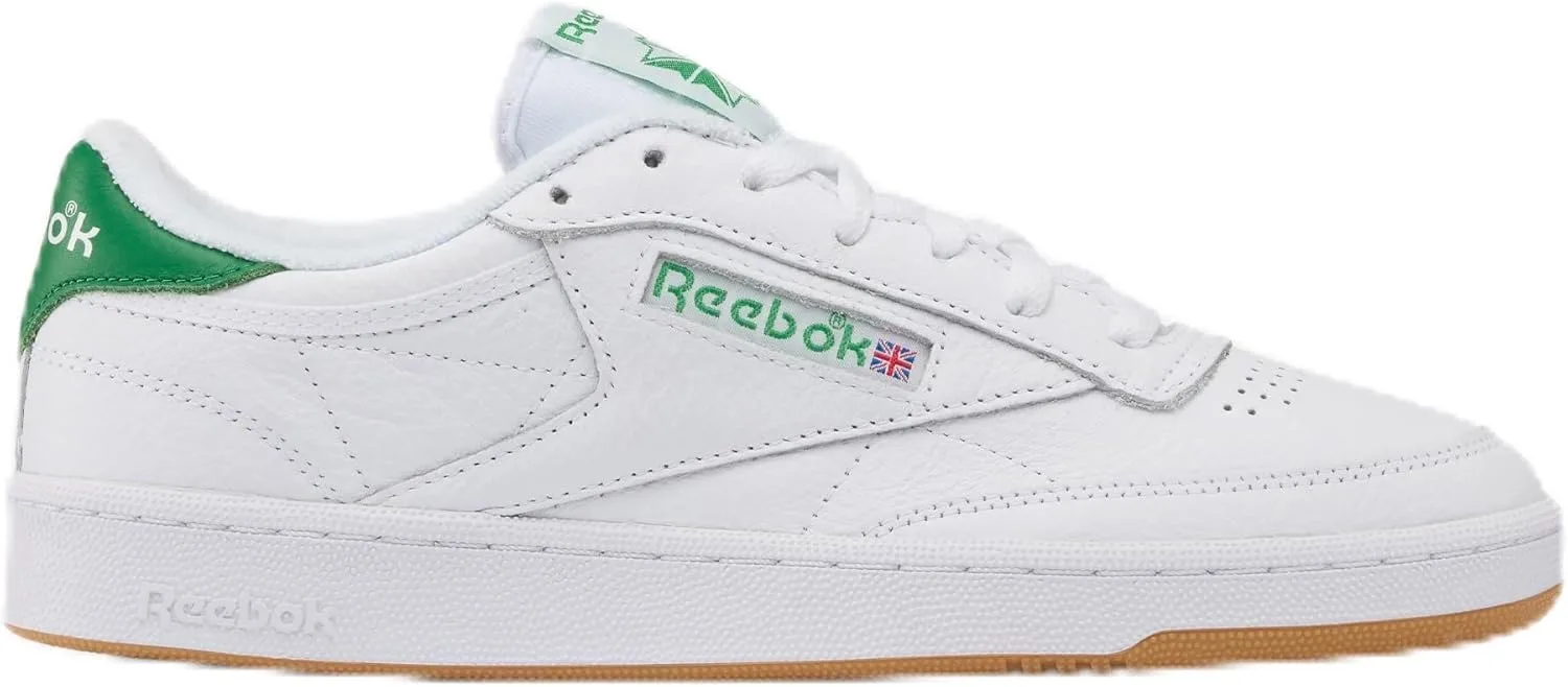Мужские кроссовки Reebok Club C 85, белый/зеленый