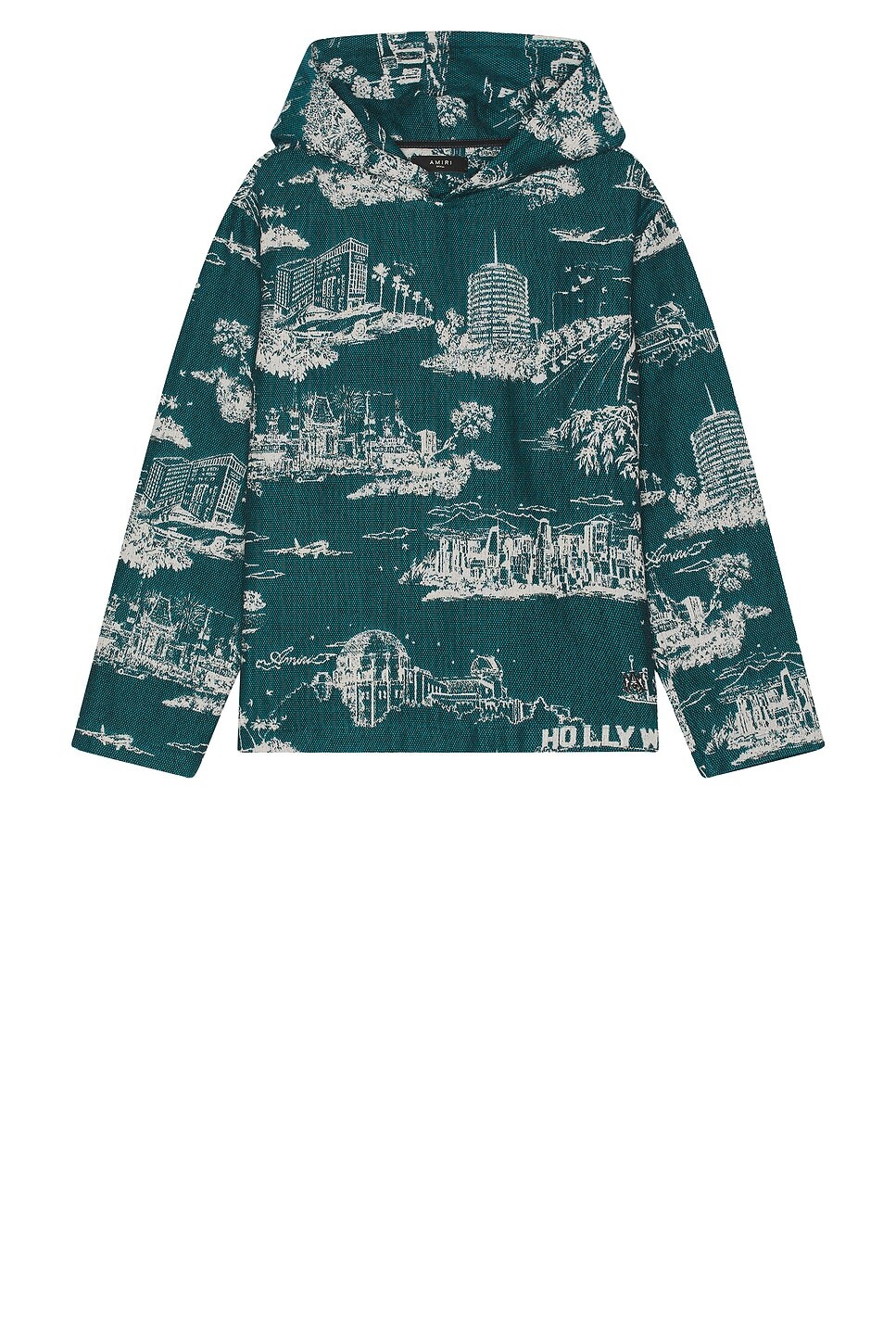 

Толстовка с гобеленом LA Landmark Amiri, цвет Deep Teal