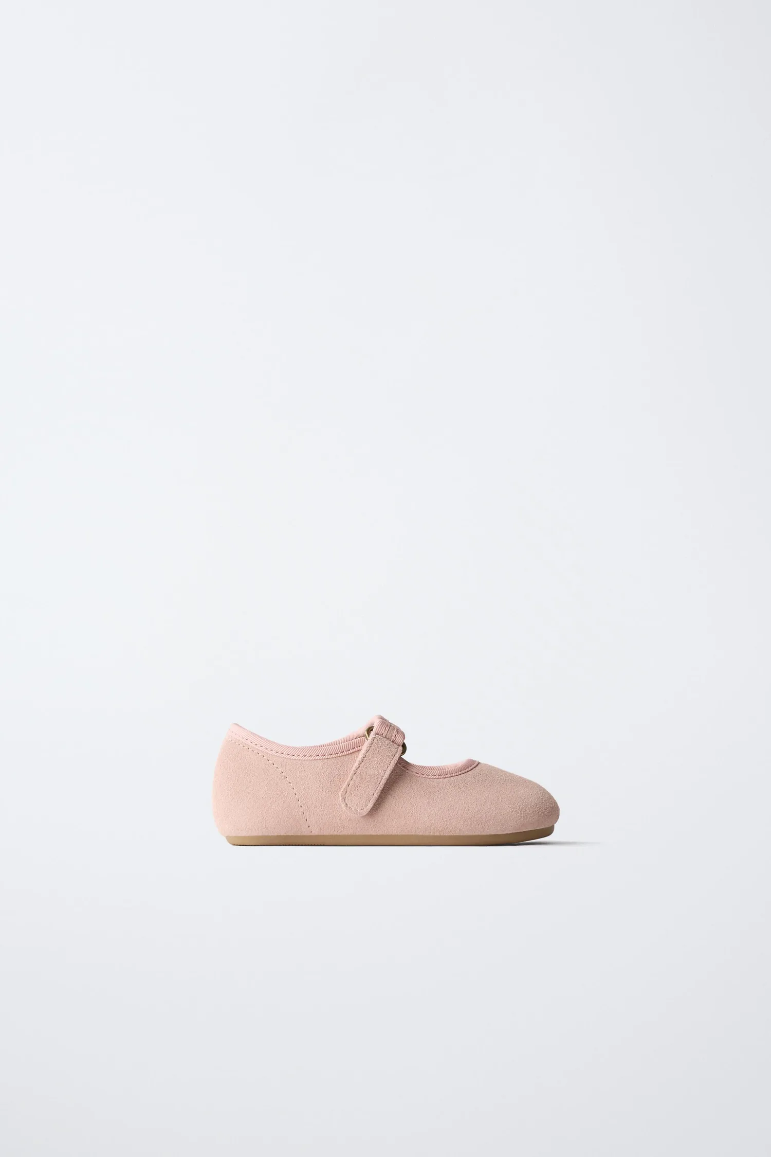 Кожаные балетки для ходьбы босыми Zara, розовый