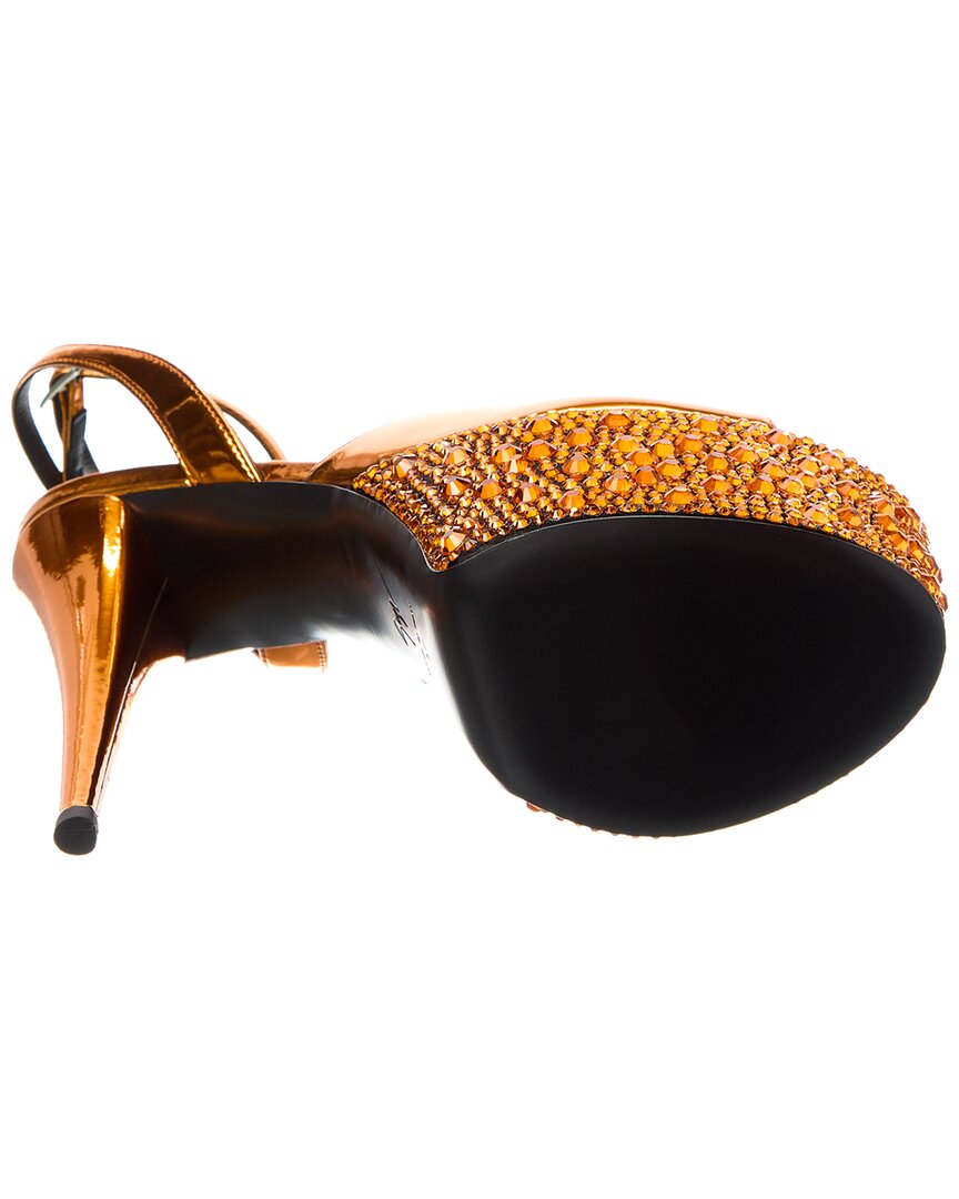 Giuseppe Zanotti Khalifa 90 Platform Sandal, оранжевый — фото 4