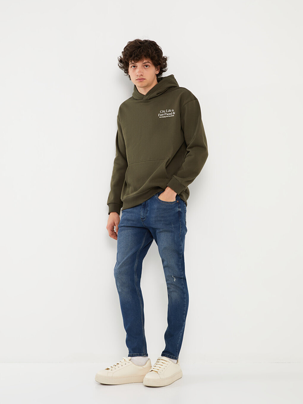

Мужские джинсовые брюки 730 Carrot Mold LCW Jeans, темное родео