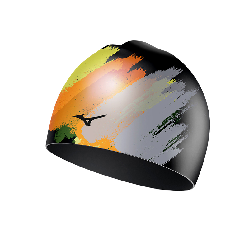 

Силиконовая шапочка для плавания унисекс разных цветов Mizuno, черный