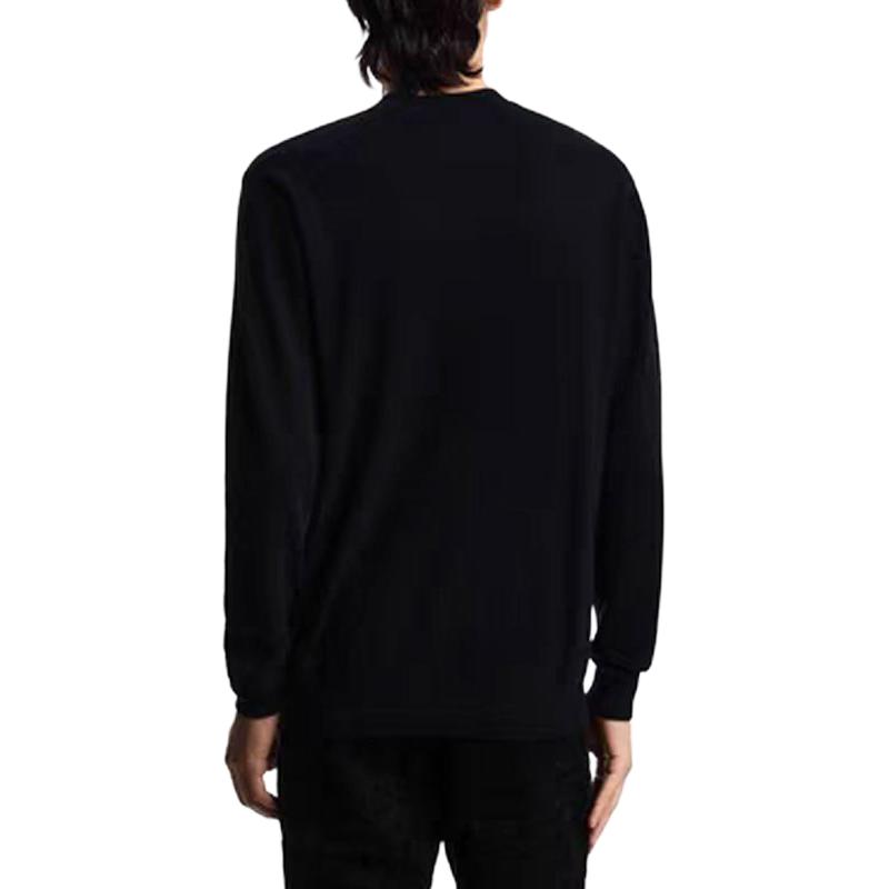 Свитер из кашемира мужской SS26 EMPORIO ARMANI, черный — фото 3