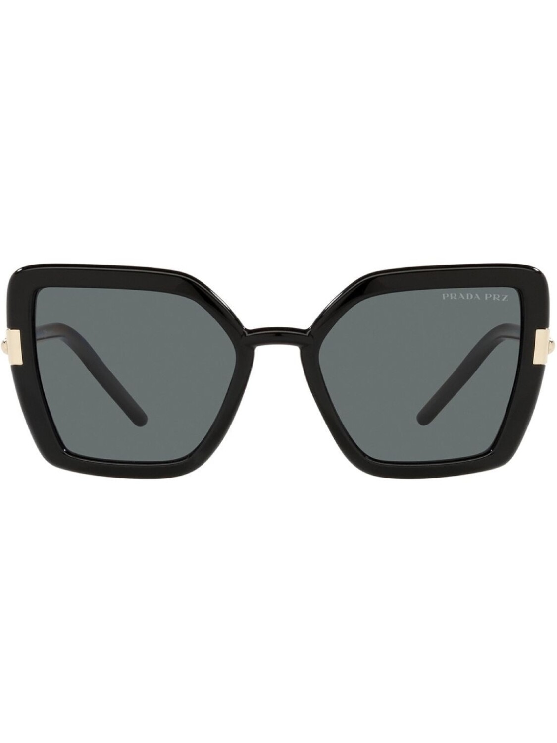 

Солнцезащитные очки в оправе 'бабочка' Prada Eyewear, черный