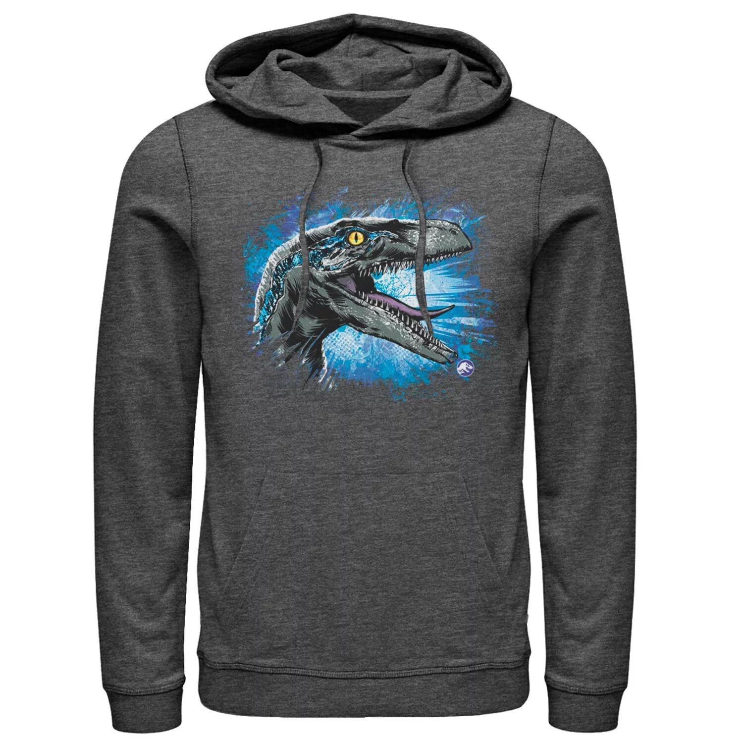 

Мужская синяя толстовка с капюшоном Raptor Splatter Jurassic World, Синий, Мужская синяя толстовка с капюшоном Raptor Splatter Jurassic World