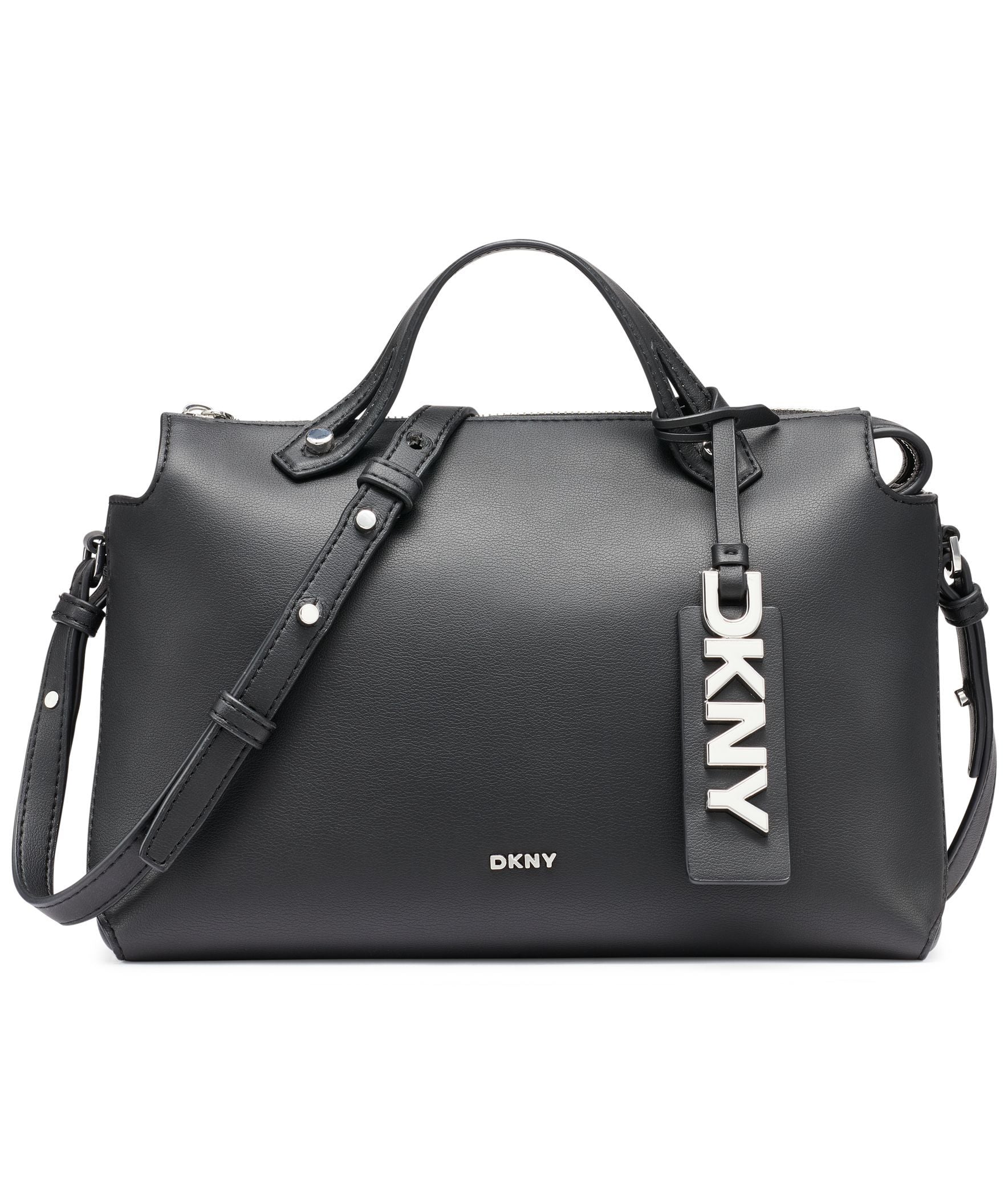 

Сумка Луиза среднего размера DKNY, черный/серебристый