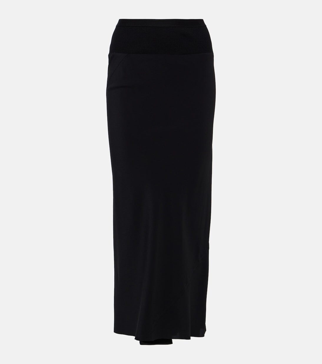 

Юбка миди из джерси Rick Owens, черный