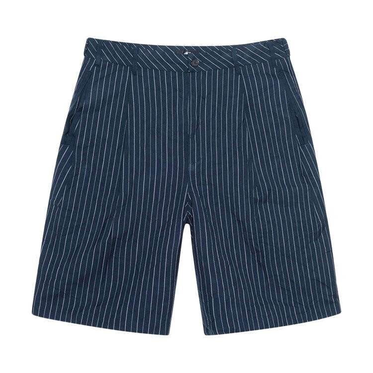 

Шорты Stussy Wrinkled Stripe Volume Pleated Short, темно-синий