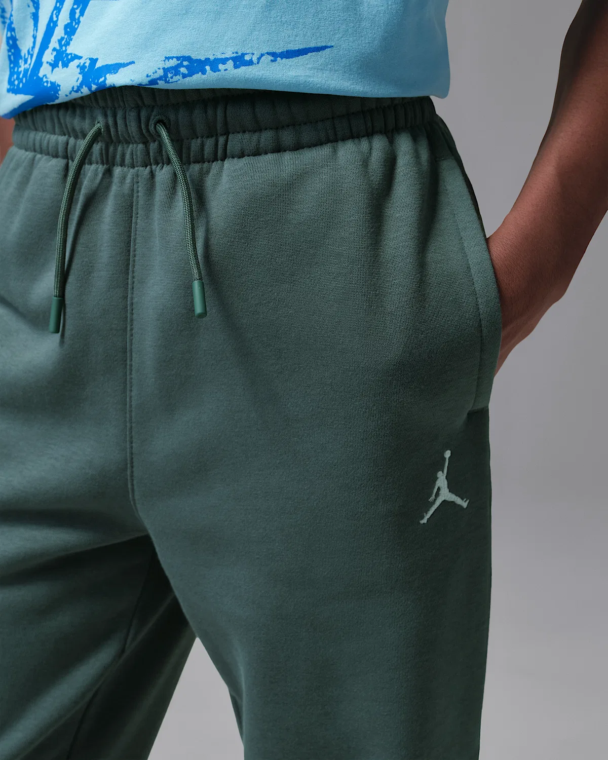 Детские штаны Jordan Brooklyn Fleece, Grey — фото 3