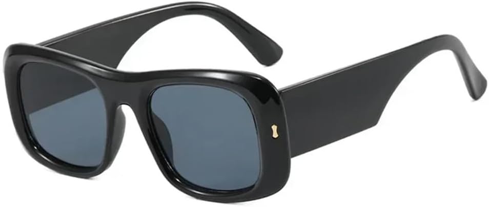 

Крупные солнцезащитные очки с градиентным переходом цвета, защитой от УФ-излучения UV400, заклепками, легкие, подходят для женщин и мужчин, для путешествий на открытом воздухе и вождения UYPTK, Black Black