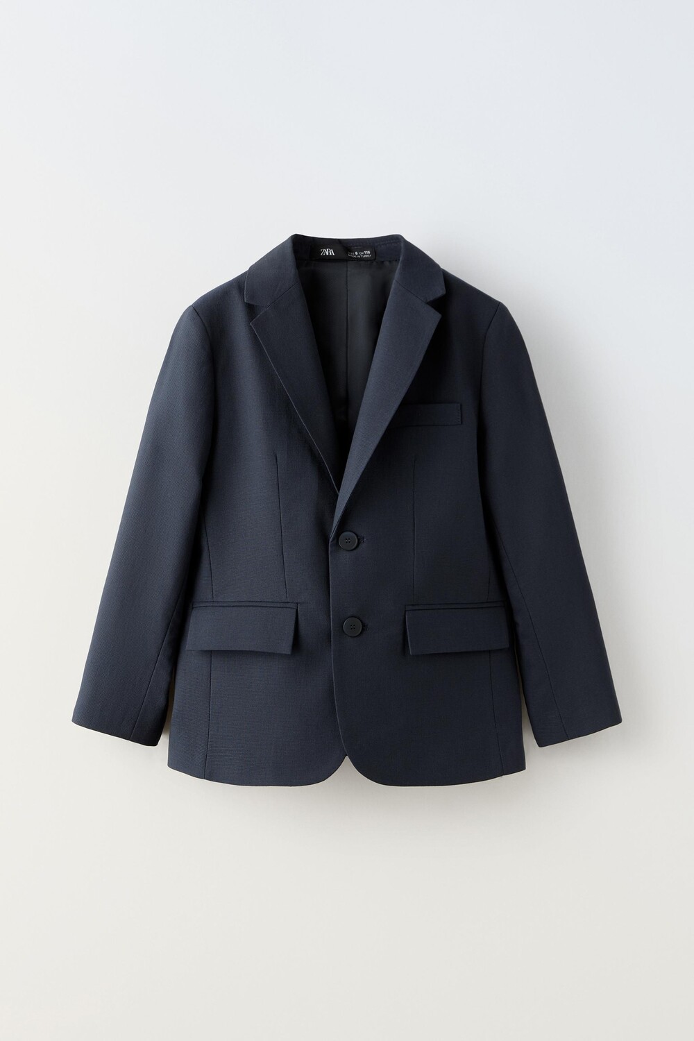

Текстурированный блейзер ZARA, темно-синий