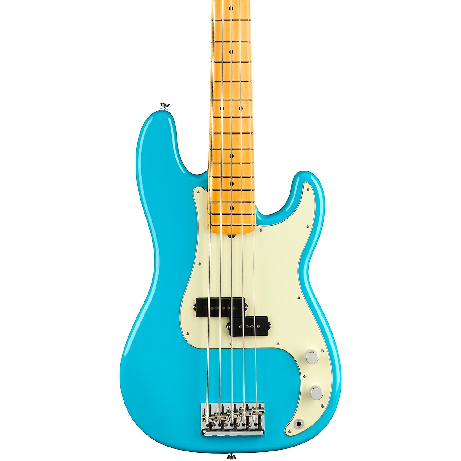 

Накладка на гриф Fender American Professional II Precision Bass V, клен, цвет Майами синий