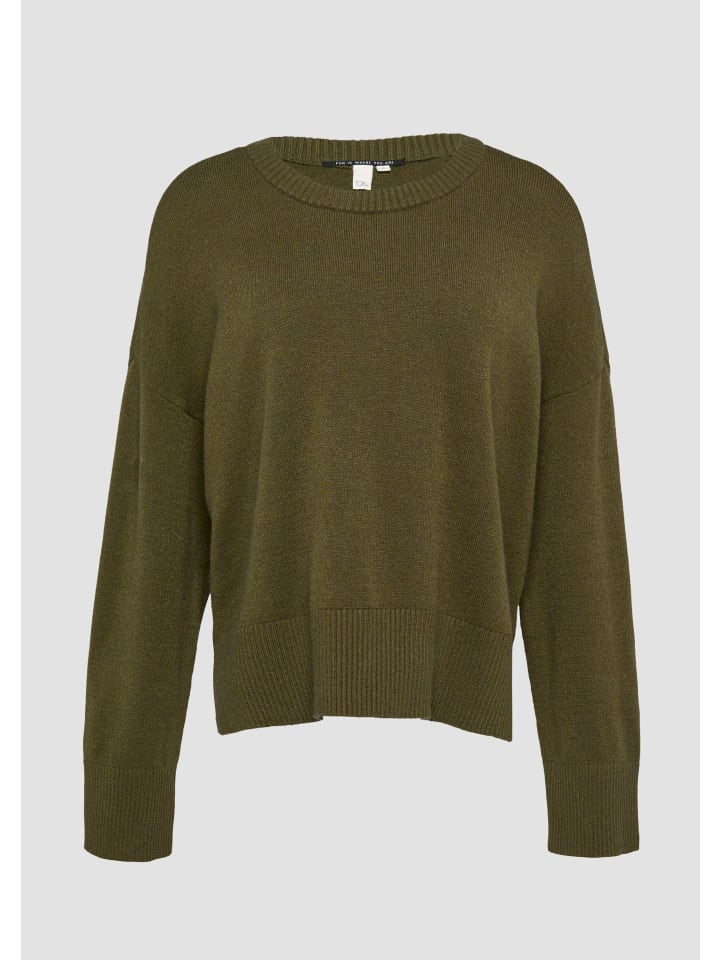 

Вязаный свитер цвета 78W0_fir зеленый QS