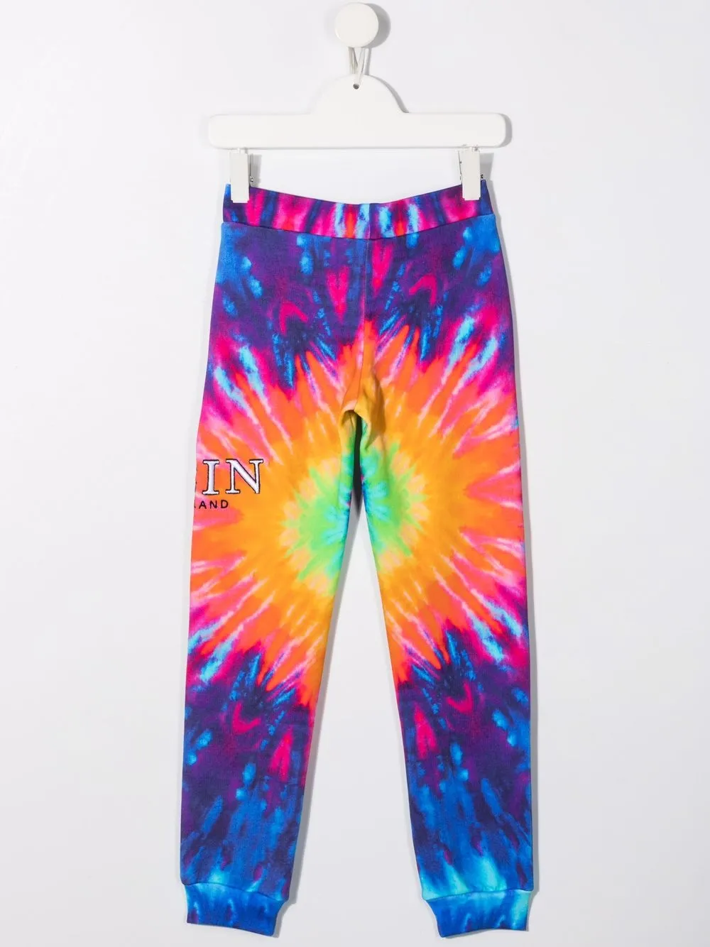 Спортивные брюки с принтом тай-дай Philipp Plein Junior, фиолетовый — фото 2