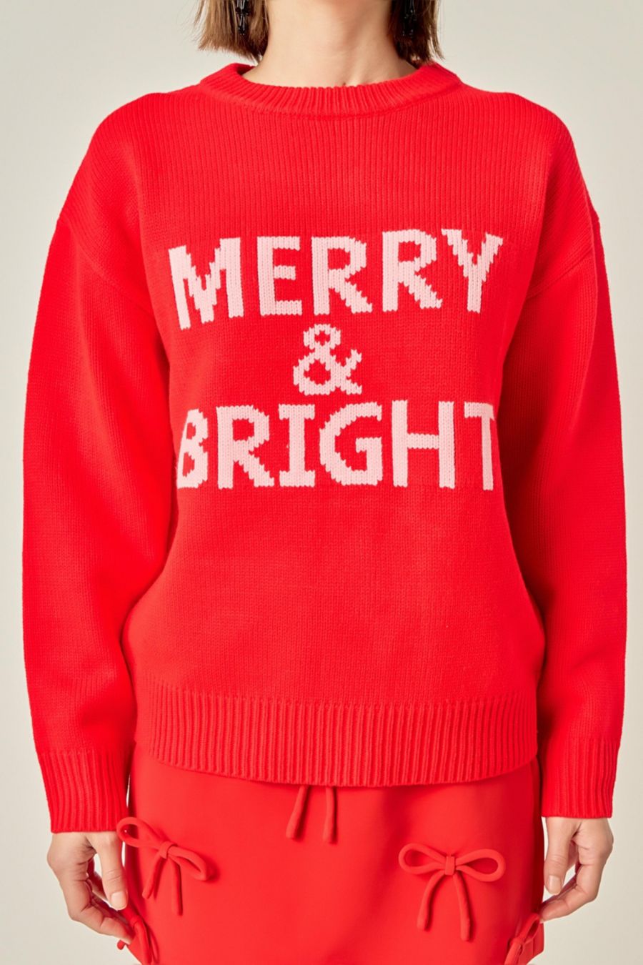 

Женский свитер с надписью English Factory, Red