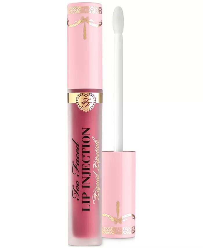 

Жидкая губная помада Longwear Power Plumping Cream Liquid Lipstick для инъекций губ Too Faced, цвет Va Va Voom (blushing warm pink)