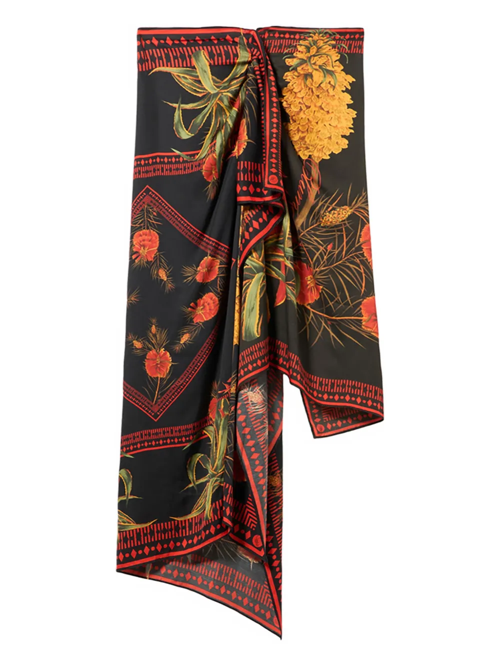 

Юбка с принтом BLUMARINE, черный