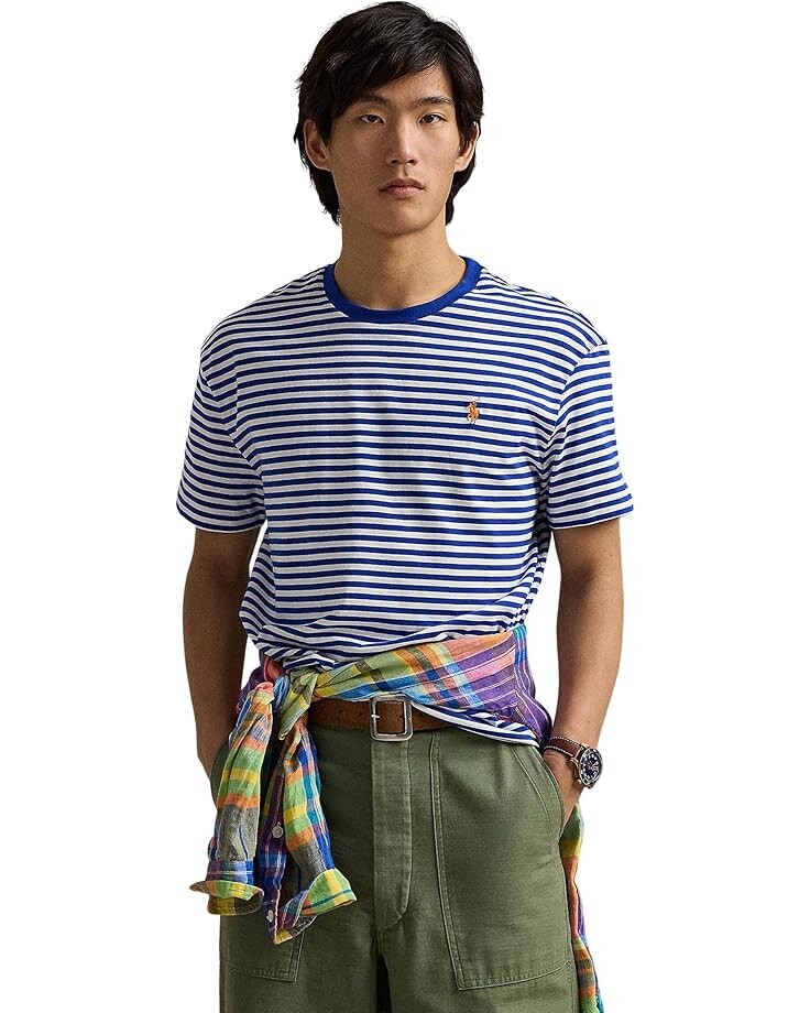 

Футболка Polo Ralph Lauren Short Sleeve Animated Tees - Classic, цвет Blue Saturn/White