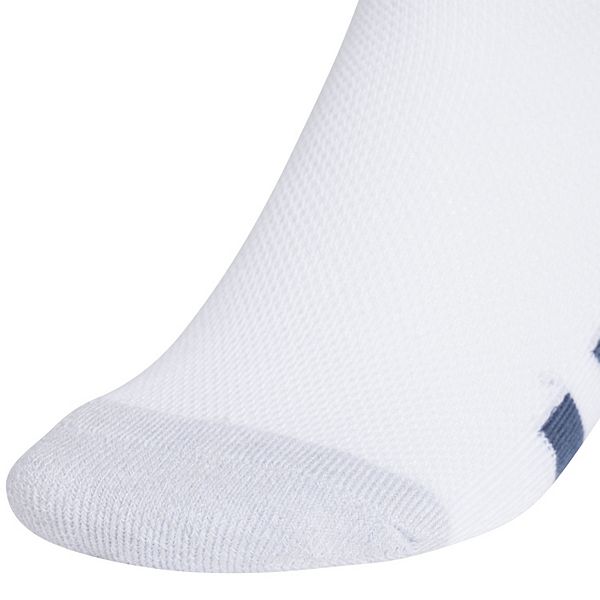 Мальчиковые спортивные амортизирующие носки 6-pack quarter Adidas, White Blue — фото 3