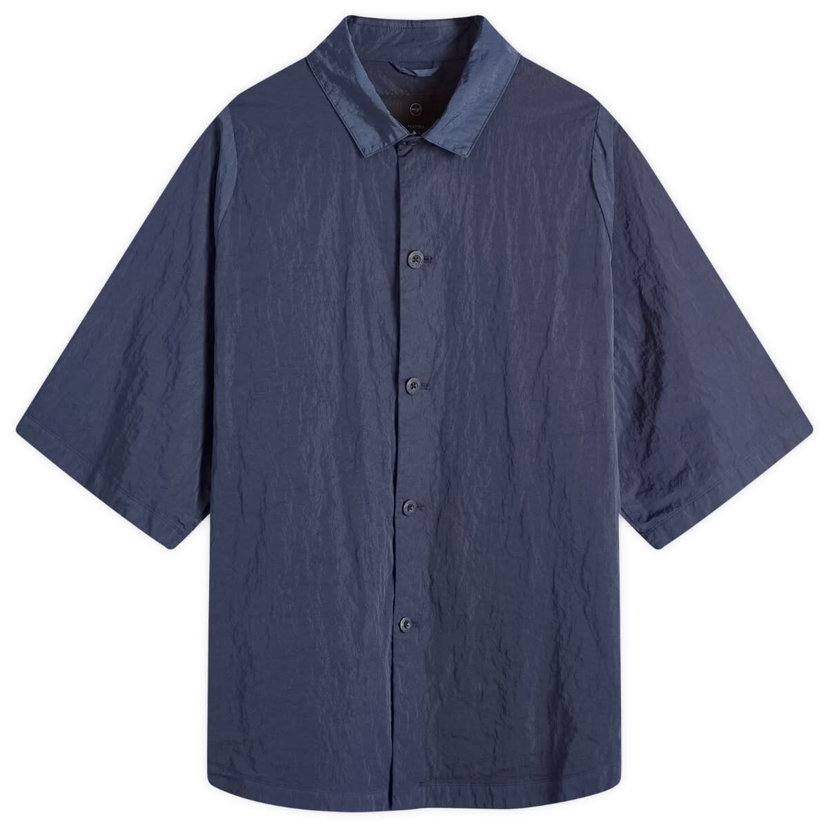 

Рубашка с коротким рукавом Teatora Packable Metallic Short Sleeve Wide Shirt, темно-синий