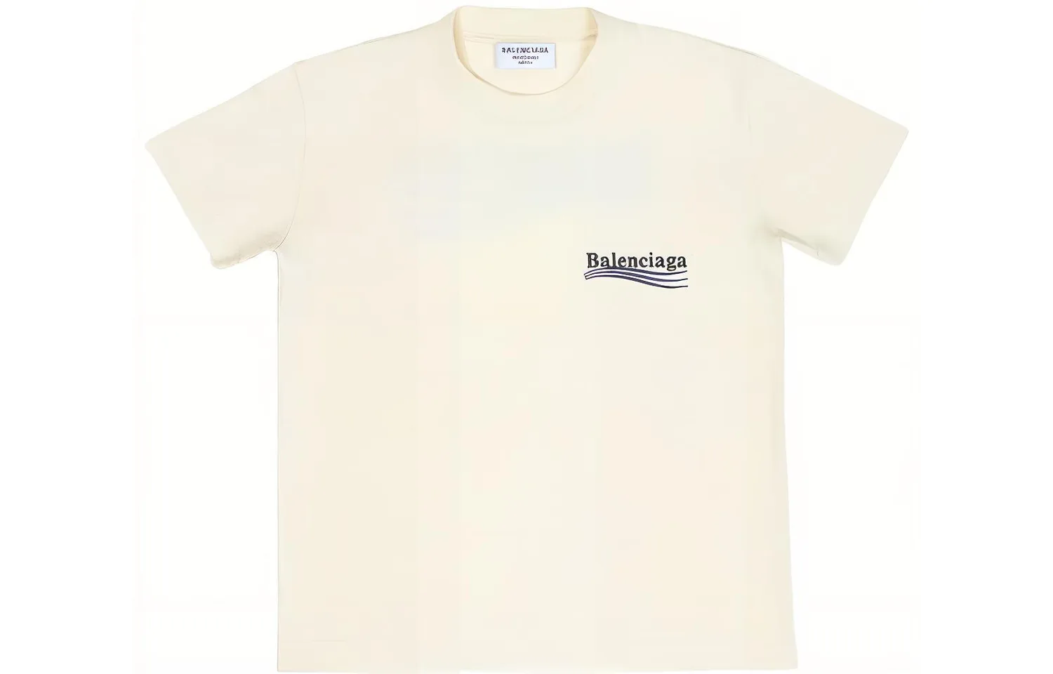 Balenciaga Футболка, обычный крой, женская, экрю