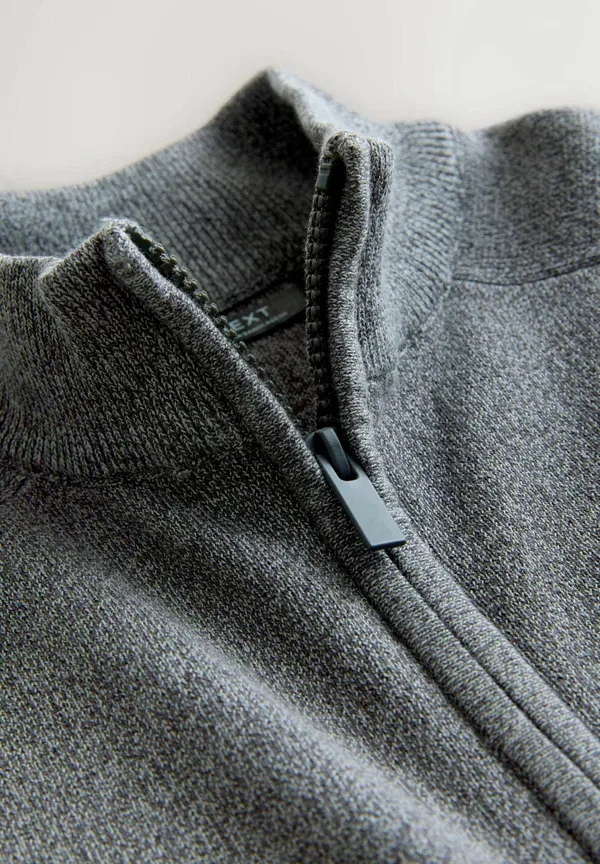 Кардиган на молнии Next, charcoal grey twist, цвет угольно-серый твист — фото 2