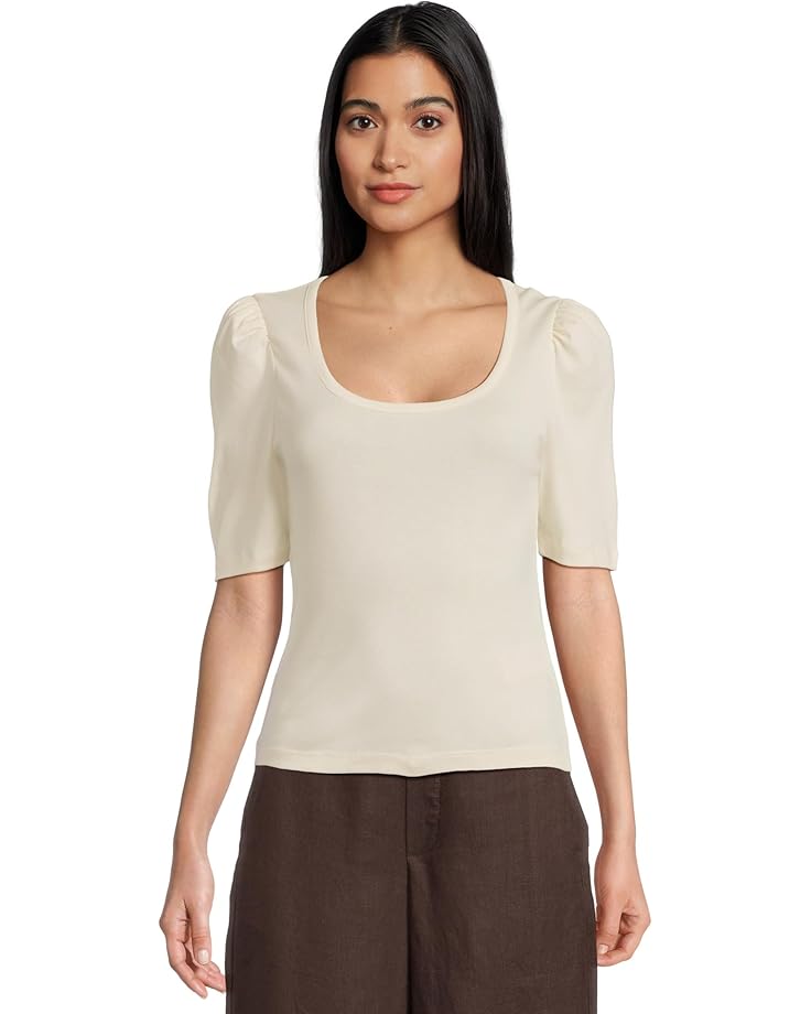 

Футболка Madewell Scoop Neck Puff Tee, цвет Vintage Ivory
