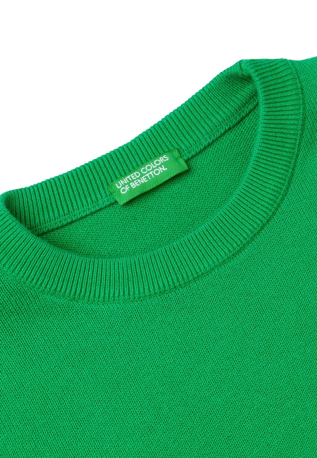 

Толстовка CREW NECK WITH EMBROIDERED LOGO United Colors of Benetton, зеленый