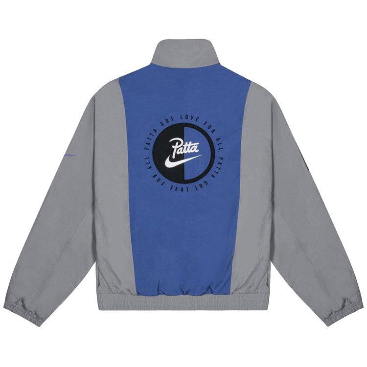 Спортивная куртка Nike x Patta Track Jacket, Particle Grey/Sapphire — фото 2