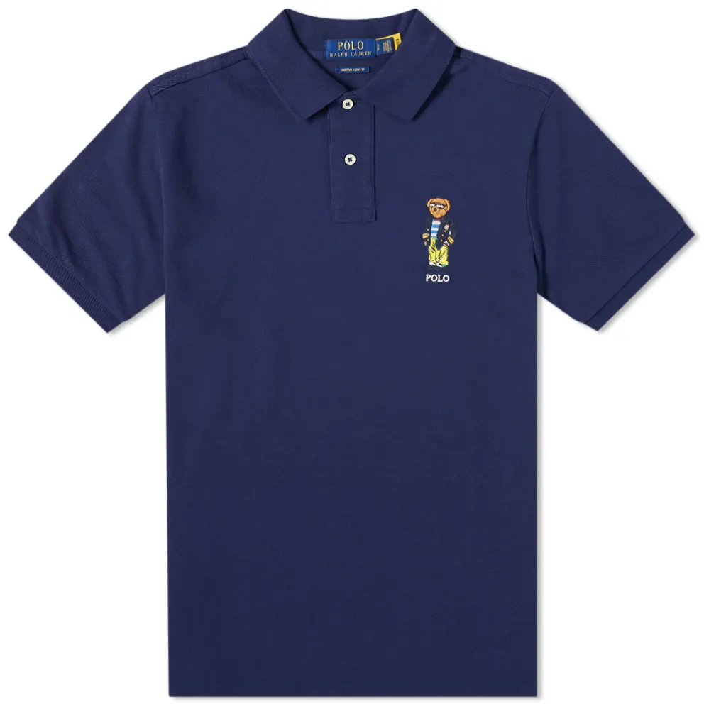 

Мужская рубашка-поло Dodgers Bear Polo Ralph Lauren, Marine Blue