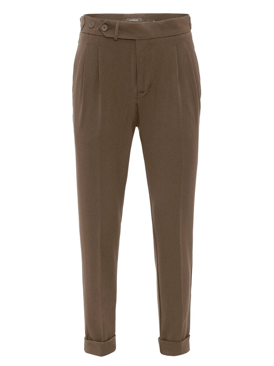 

Тканевые брюки Antioch Tapered Pleated Pants Conakry, темно-коричневый