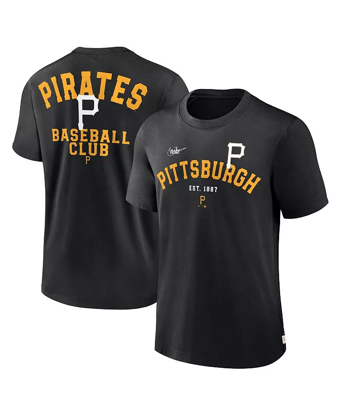 

Мужская черная футболка Pittsburgh Pirates Cooperstown Collection Rewind Slogan Nike
