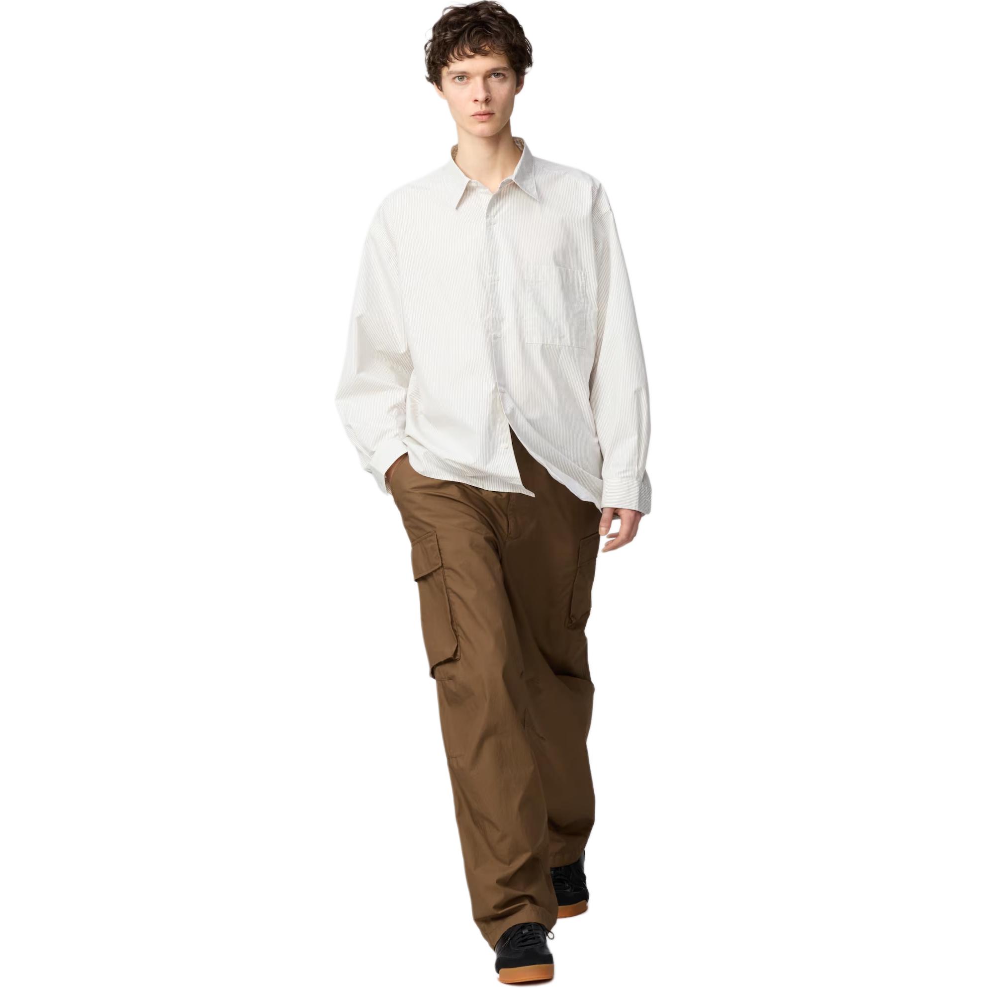 Коллекция C Clare Waight Keller карго-штаны унисекс UNIQLO, коричневый — фото 3