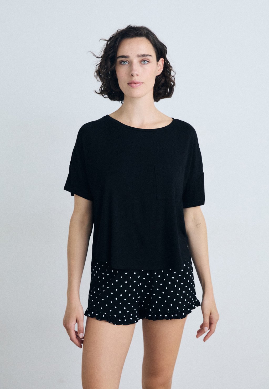 

Пижама SHORT LOOSEFIT DOT - Pyjama set Hunkemöller, черный