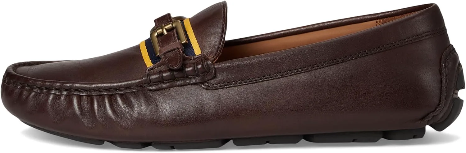 Мужские кожаные водительские туфли Polo Ralph Lauren Anders, темно-коричневый — фото 3