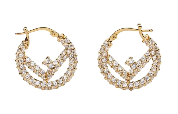 

Серьги женские золотые FENDI, золото