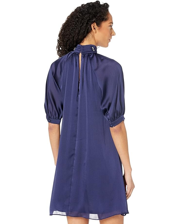 

Платье Sage High Neck Swing Dress, темно-синий