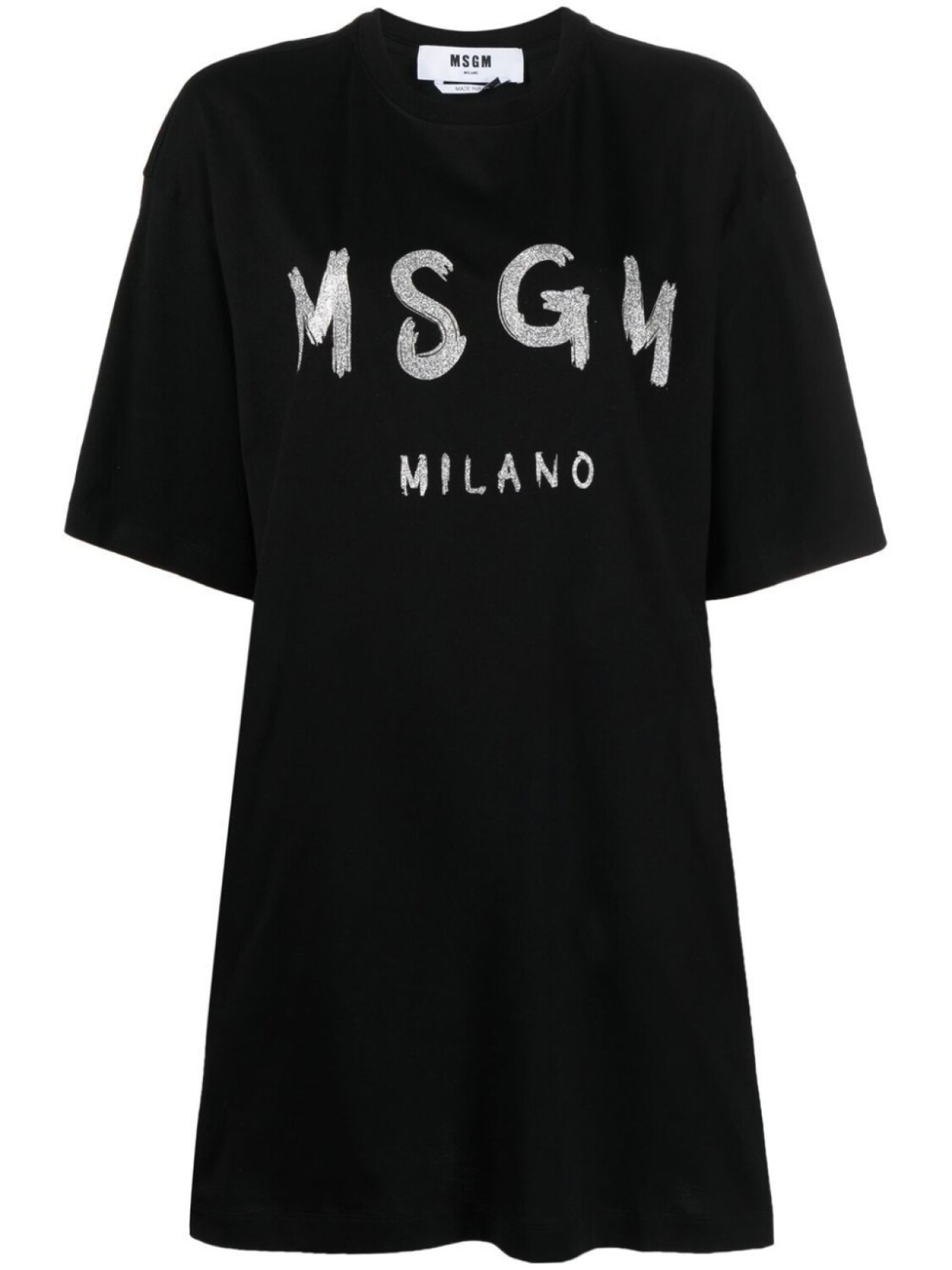 

Платье-футболка с логотипом MSGM, черный