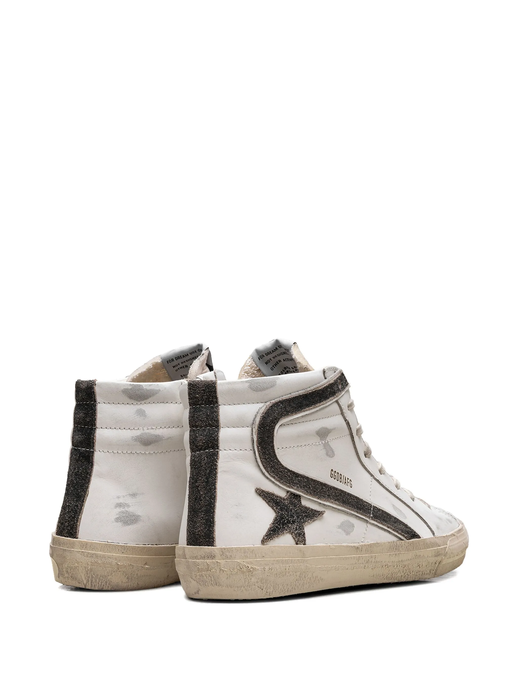 Скользящие кожаные кроссовки Golden Goose, белый — фото 3