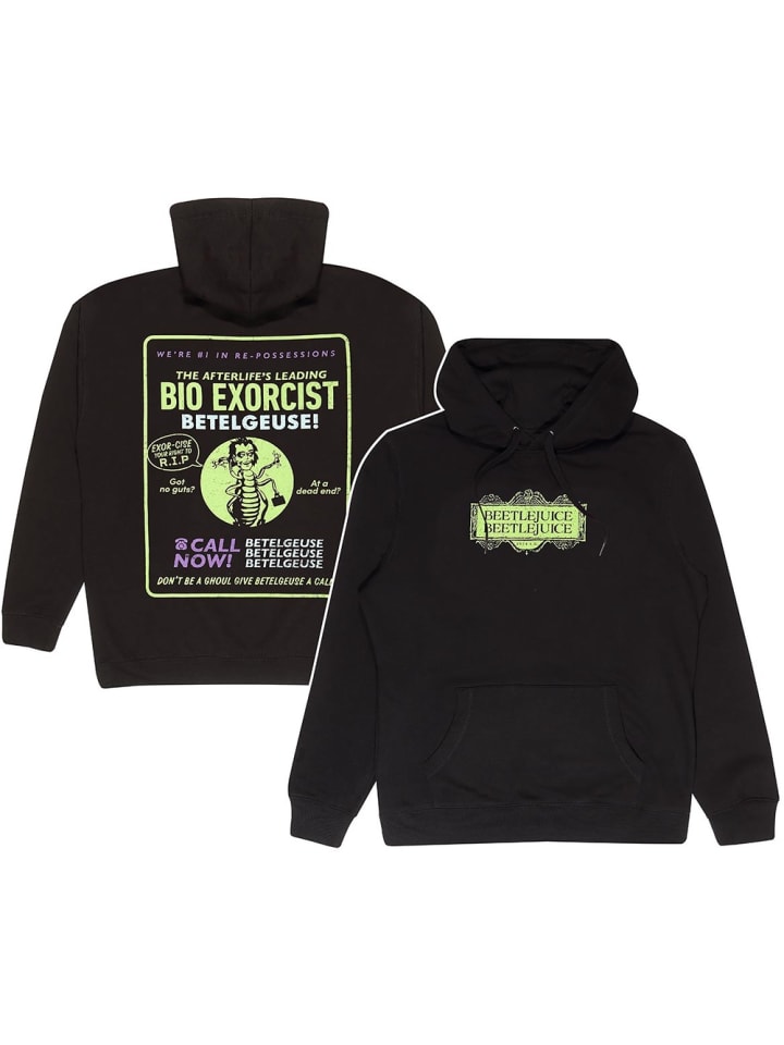 

Толстовка 2 Bio Exorcist Hoodie черного цвета Beetlejuice
