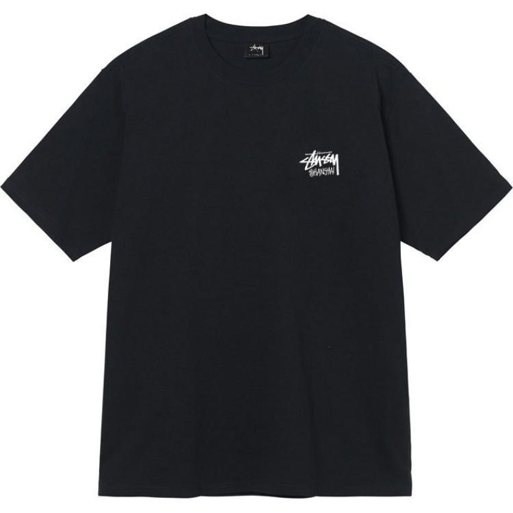Футболка Unisex Stussy, черная, коллекция Осень 2024 — фото 3