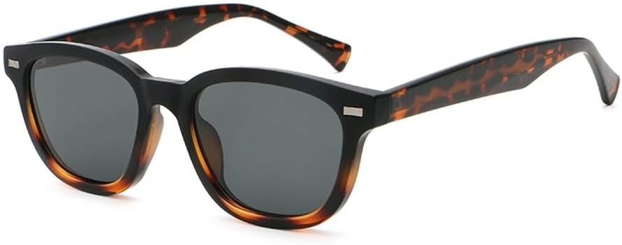 

заклепки круглые солнцезащитные очки ретро женские ацетатные унисекс квадратные солнцезащитные очки для мужчин UV400 подарочные товары мужские зеленые коричневые WNCKSQ, Black Leopard Grey