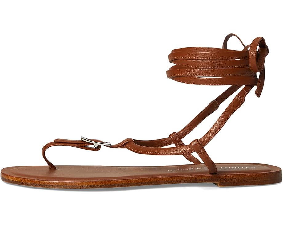 Сандалии Stuart Weitzman Georgie Lace-Up, цвет Bridle Brown — фото 4