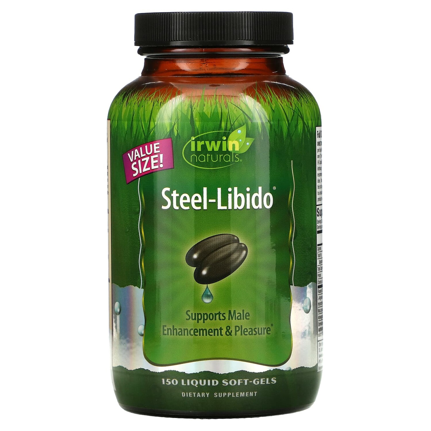 

Irwin Naturals Steel-Libido 150 желатиновых капсул с жидким содержимым