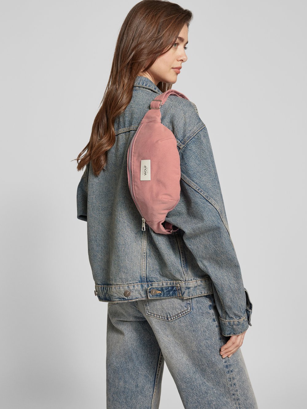 

Поясная сумка с нашивкой-лейблом модель «Sunrise» WOUF, розовый