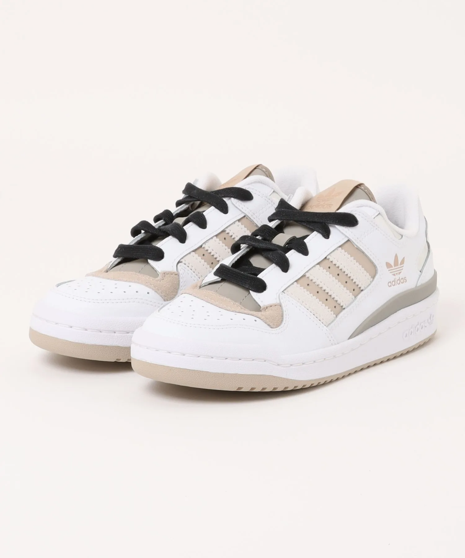 Мужские кроссовки из натуральной кожи Forum Low CL adidas белые