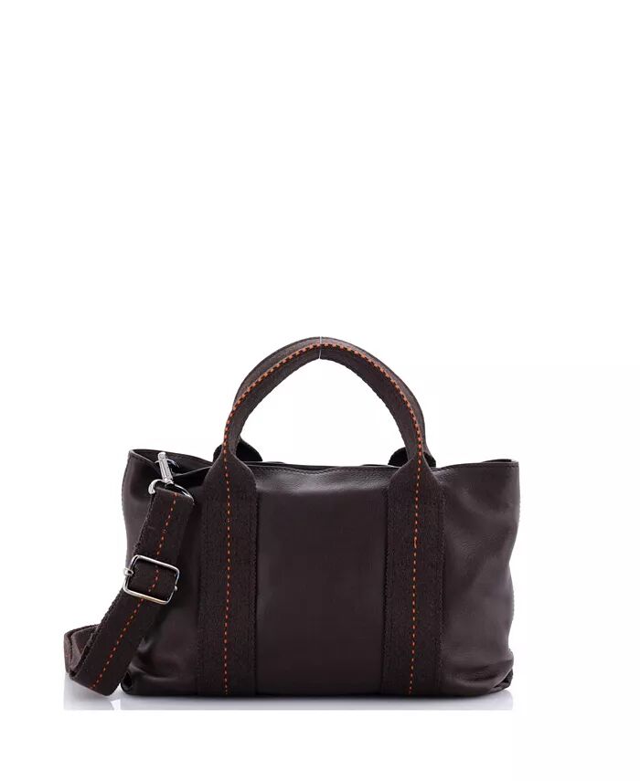 

Горизонтальная сумка для каравана PM из кожи Pre-Owned HERMÉS, коричневый