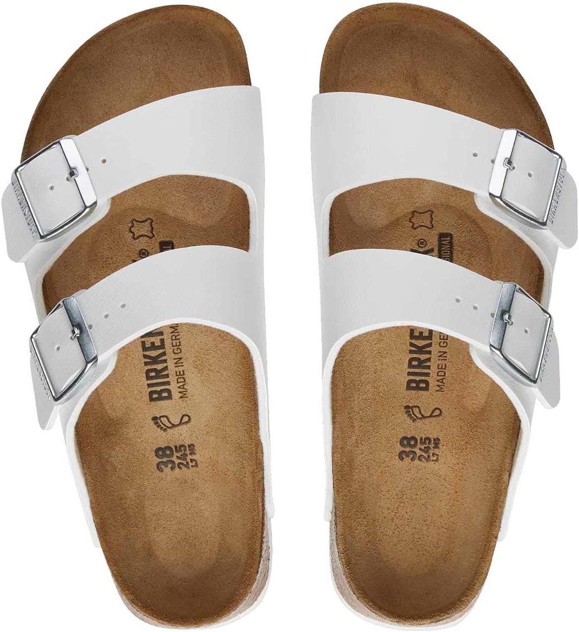 Сандалии Birkenstock Arizona Birko-Flor унисекс, белый — фото 3