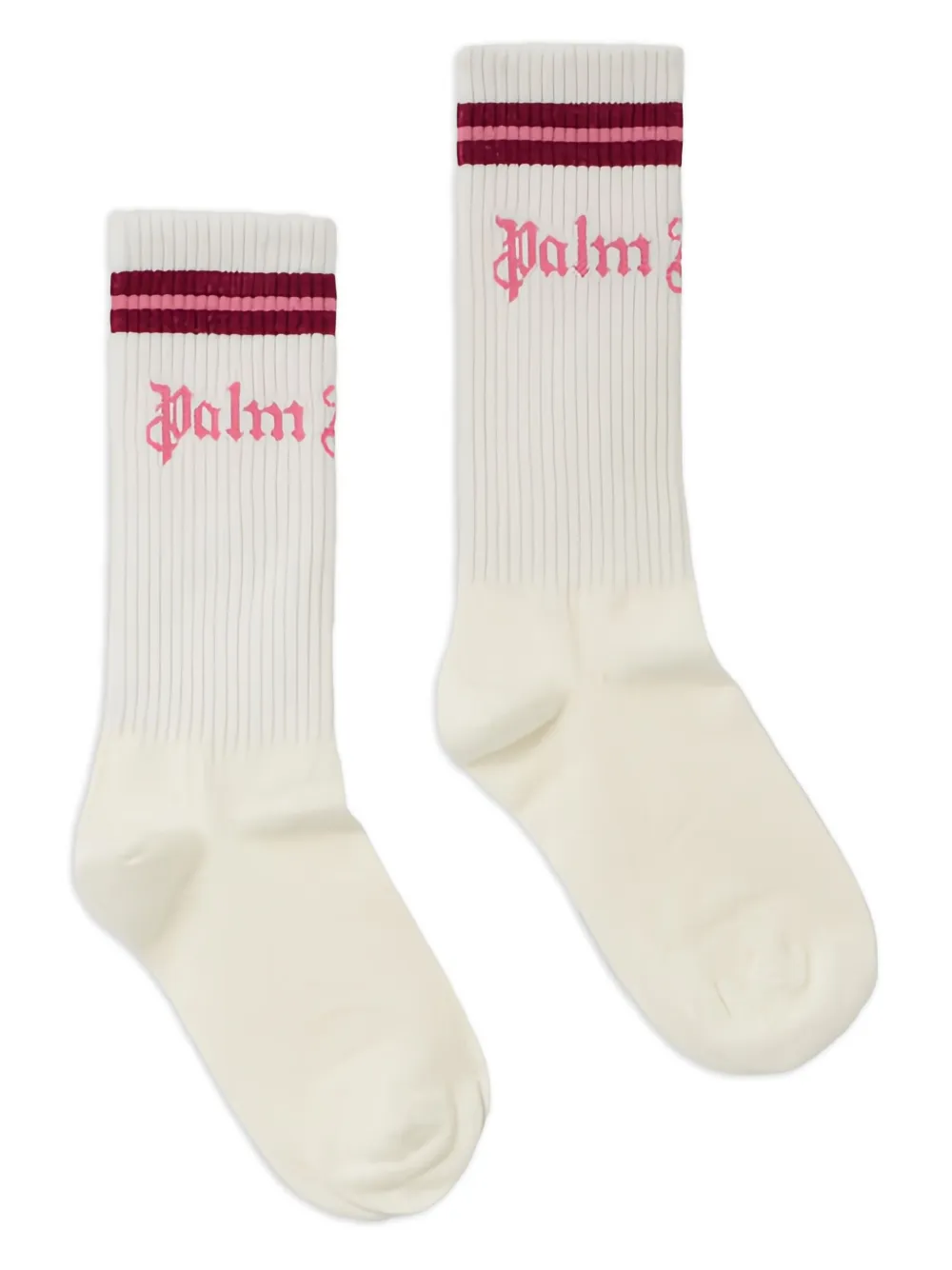 

Носки с вышитым логотипом Palm Angels Kids, белый